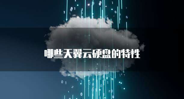 哪些天翼云硬盘的特性