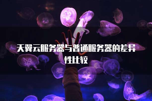 天翼云服务器与普通服务器的差异性比较