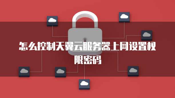 怎么控制天翼云服务器上网设置权限密码