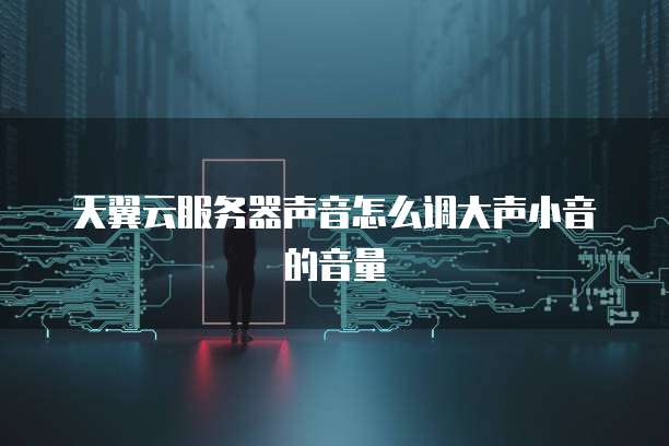 天翼云服务器声音怎么调大声小音的音量