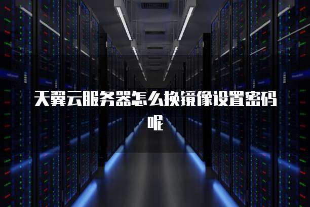 天翼云服务器怎么换镜像设置密码呢
