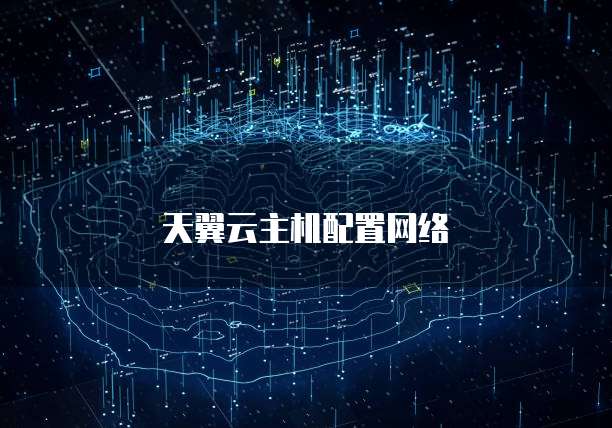 天翼云主机配置网络