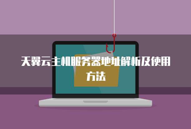 天翼云主机服务器地址解析及使用方法