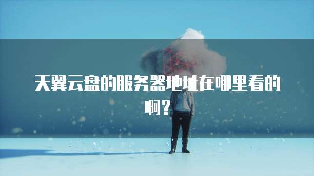 天翼云盘的服务器地址在哪里看的啊？
