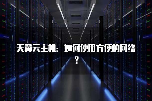天翼云主机：如何使用方便的网络？