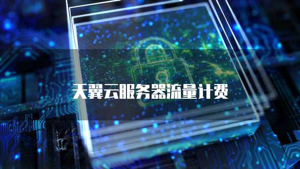 天翼云服务器流量计费