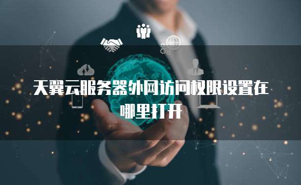 天翼云服务器外网访问权限设置在哪里打开