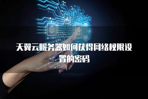 天翼云服务器如何获得网络权限设置的密码