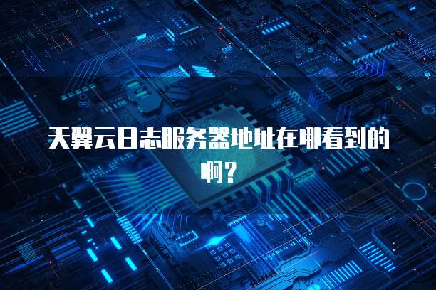天翼云日志服务器地址在哪看到的啊？