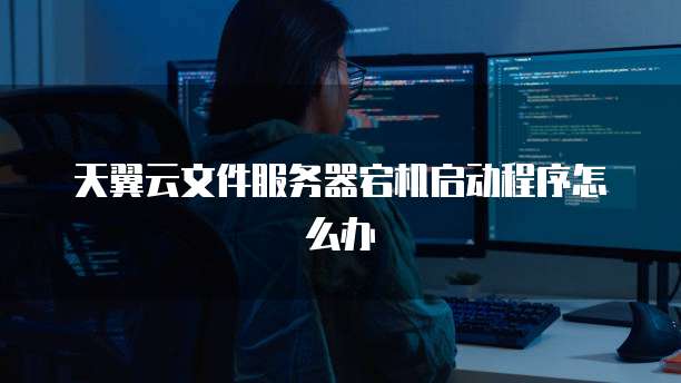 天翼云文件服务器宕机启动程序怎么办