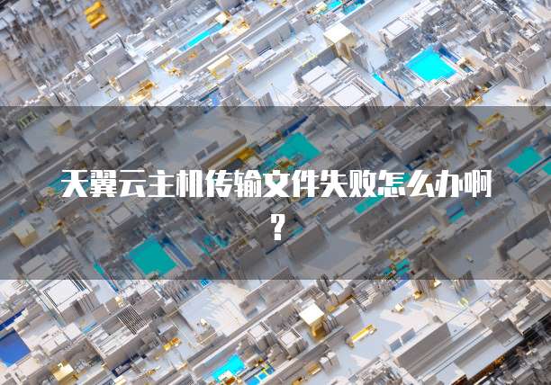 天翼云主机传输文件失败怎么办啊？