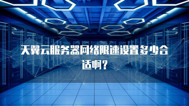天翼云服务器网络限速设置多少合适啊？