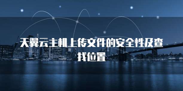 天翼云主机上传文件的安全性及查找位置
