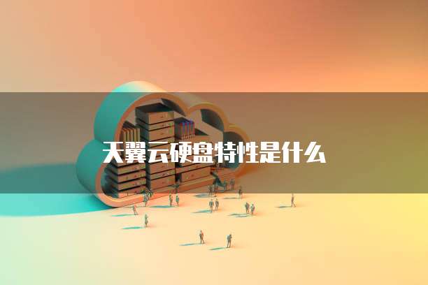 天翼云硬盘特性是什么