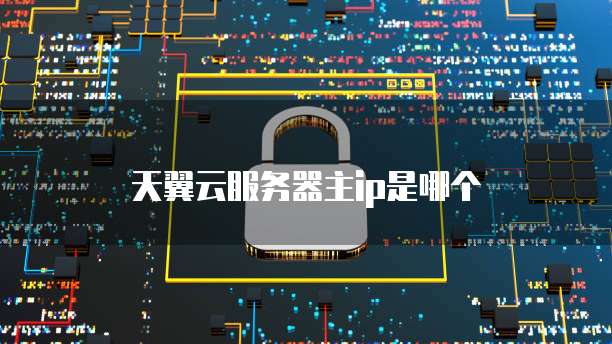 天翼云服务器主ip是哪个