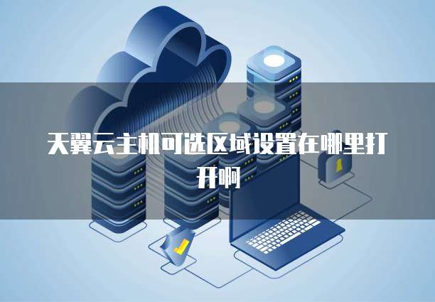 天翼云主机可选区域设置在哪里打开啊