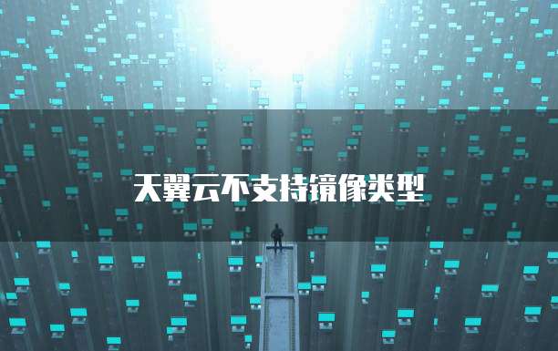 天翼云不支持镜像类型