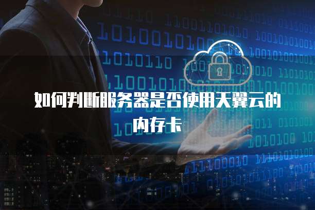 如何判断服务器是否使用天翼云的内存卡