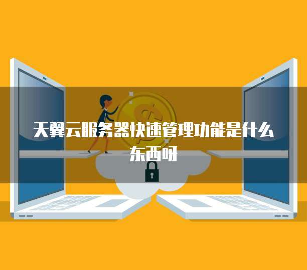 天翼云服务器快速管理功能是什么东西呀