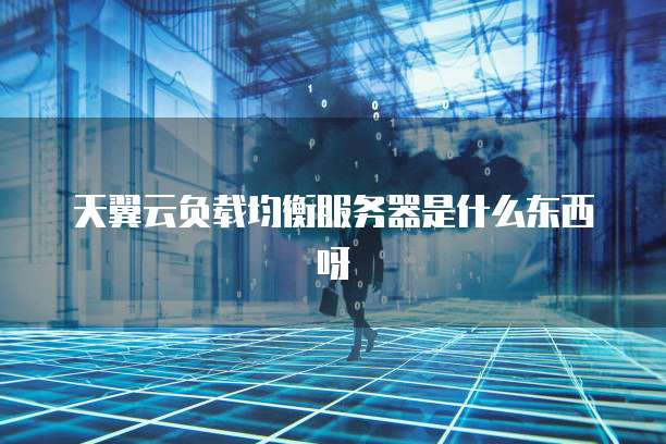 天翼云负载均衡服务器是什么东西呀