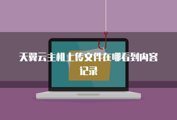 天翼云主机上传文件在哪看到内容记录