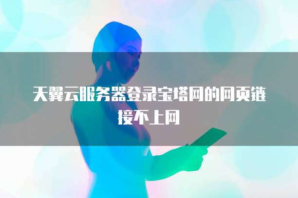 天翼云服务器登录宝塔网的网页链接不上网
