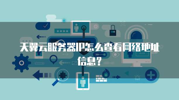 天翼云服务器IP怎么查看网络地址信息？