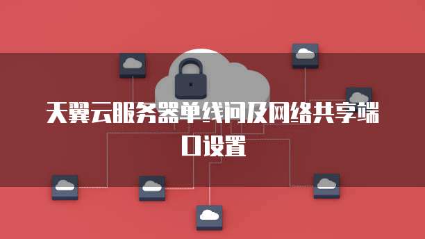 天翼云服务器单线问及网络共享端口设置