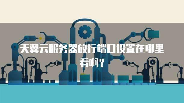 天翼云服务器放行端口设置在哪里看啊？