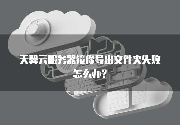 天翼云服务器镜像导出文件夹失败怎么办？