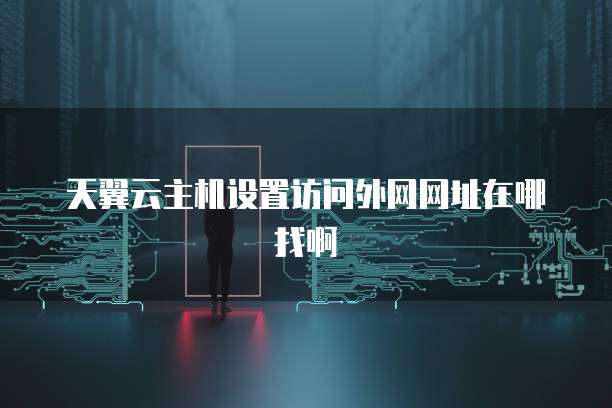 天翼云主机设置访问外网网址在哪找啊
