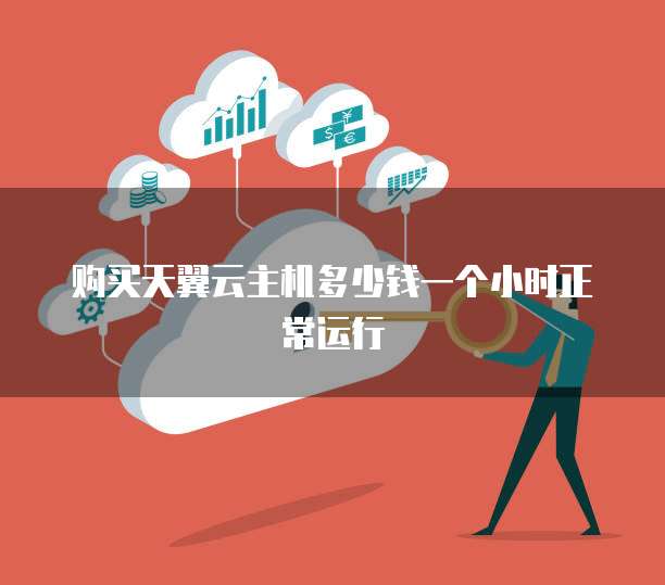 购买天翼云主机多少钱一个小时正常运行