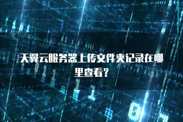 天翼云服务器上传文件夹记录在哪里查看？