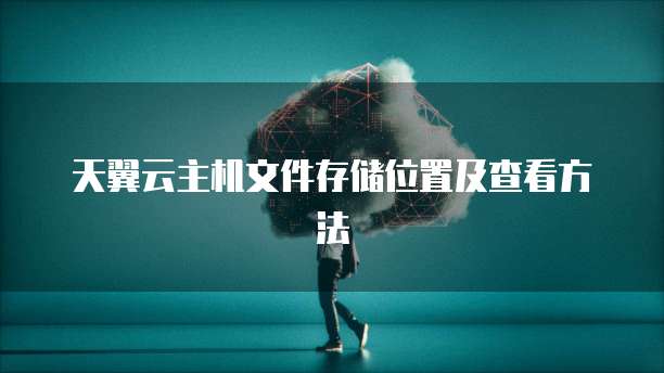 天翼云主机文件存储位置及查看方法