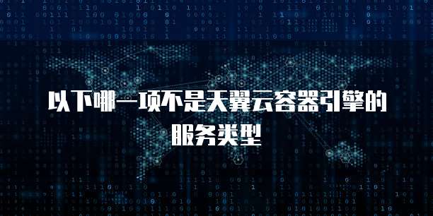以下哪一项不是天翼云容器引擎的服务类型