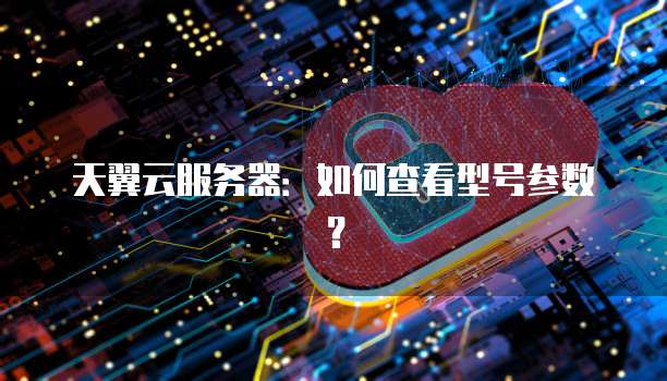 天翼云服务器：如何查看型号参数？