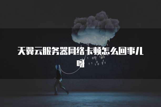 天翼云服务器网络卡顿怎么回事儿呀