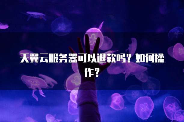 天翼云服务器可以退款吗？如何操作？