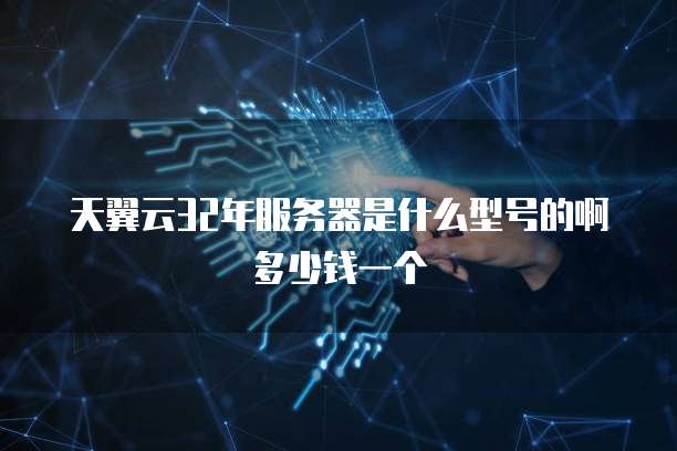 天翼云32年服务器是什么型号的啊多少钱一个
