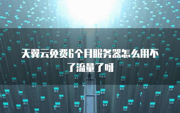 天翼云免费6个月服务器怎么用不了流量了呀