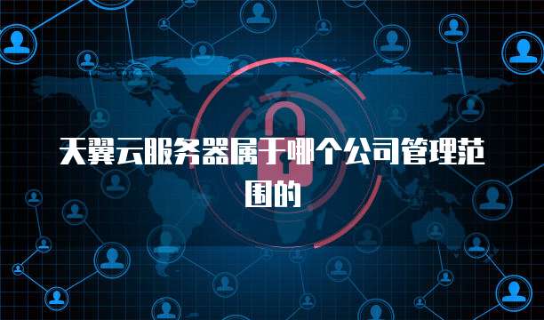 天翼云服务器属于哪个公司管理范围的
