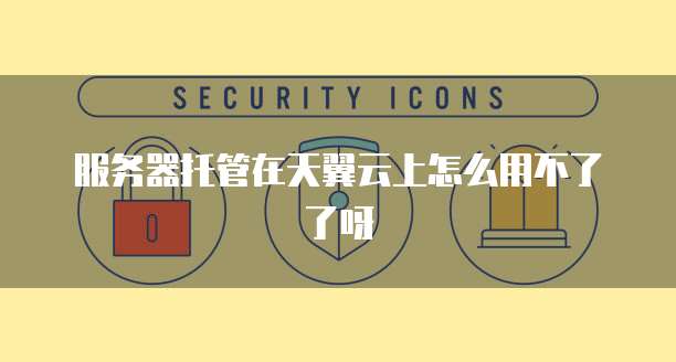 服务器托管在天翼云上怎么用不了了呀