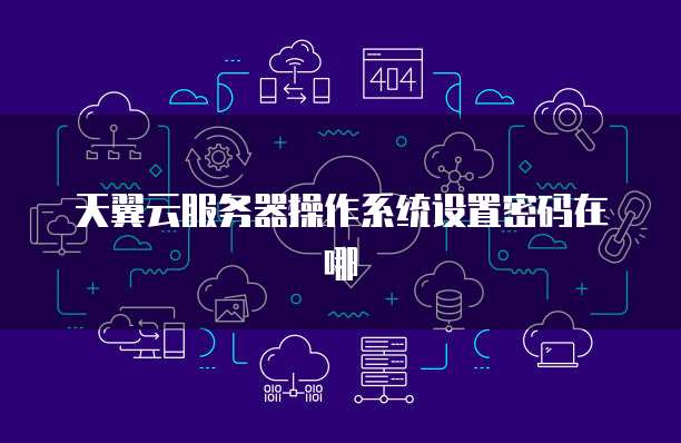 天翼云服务器操作系统设置密码在哪