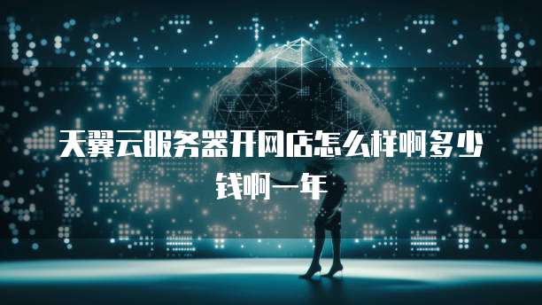 天翼云服务器开网店怎么样啊多少钱啊一年