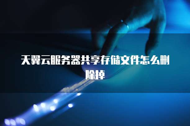 天翼云服务器共享存储文件怎么删除掉