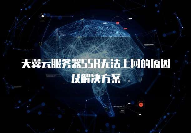 天翼云服务器SSR无法上网的原因及解决方案