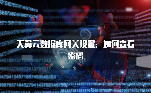 天翼云数据库网关设置：如何查看密码