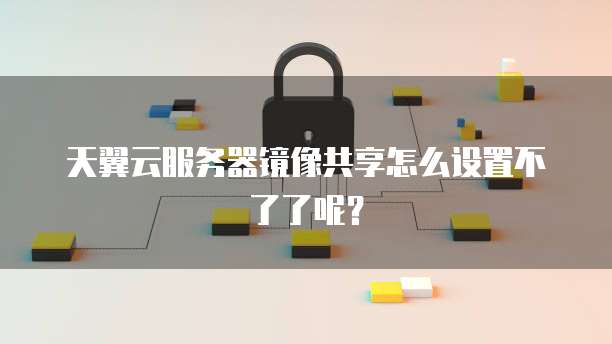 天翼云服务器镜像共享怎么设置不了了呢？