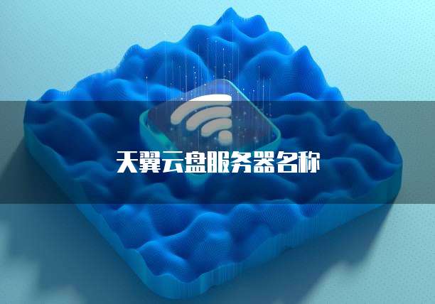 天翼云盘服务器名称
