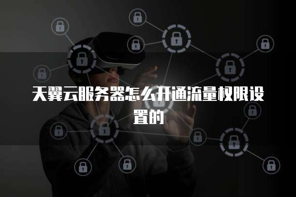 天翼云服务器怎么开通流量权限设置的